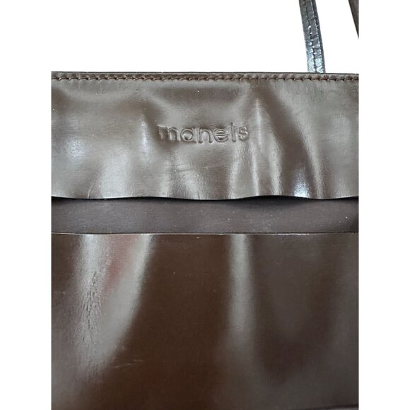 Manel's Brown Leather Small Shoulder Bag Purse Vintage - Picture 2 of 7